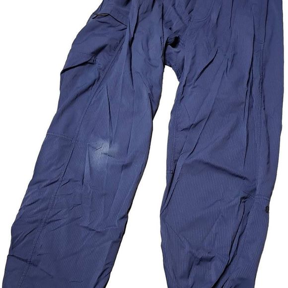 Lululemon lab dance studio pants blue black adjustable ankle 32" pants - Picture 6 of 11